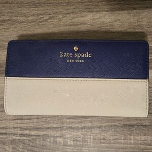 Kate Spade Blue and Cream Wallet